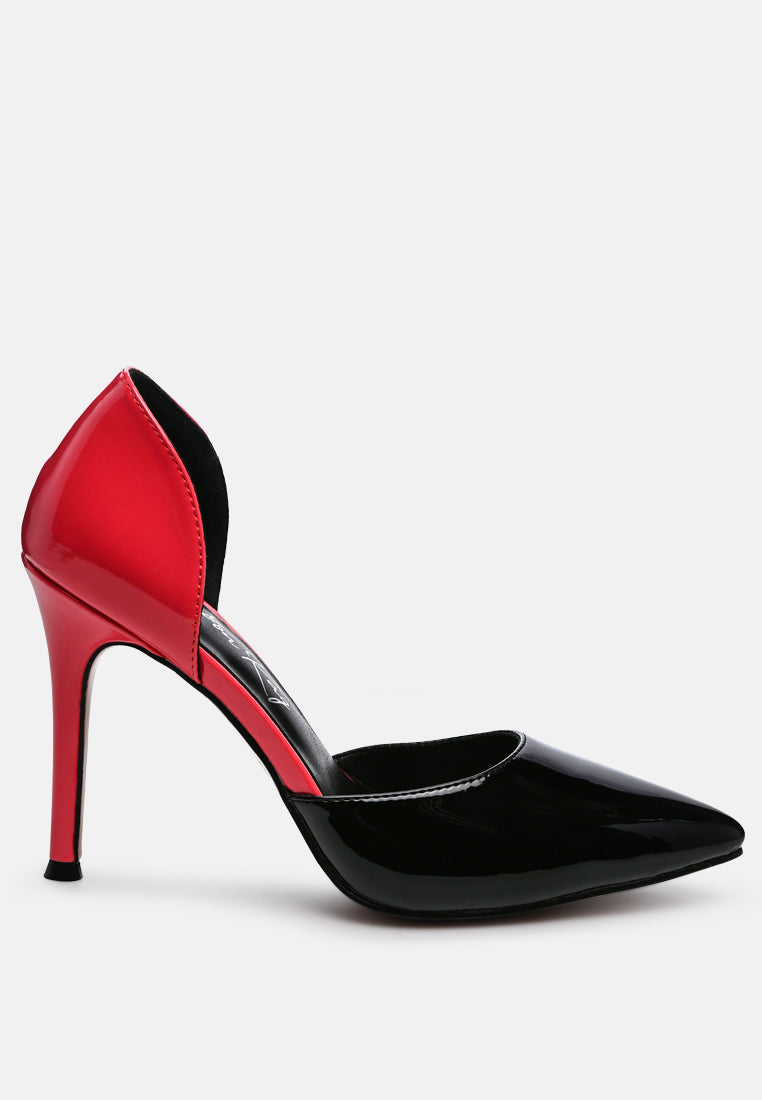 Candy Cane Patent Faux Leather High Heel Pumps - Tigbul's Variety Fashion Shop