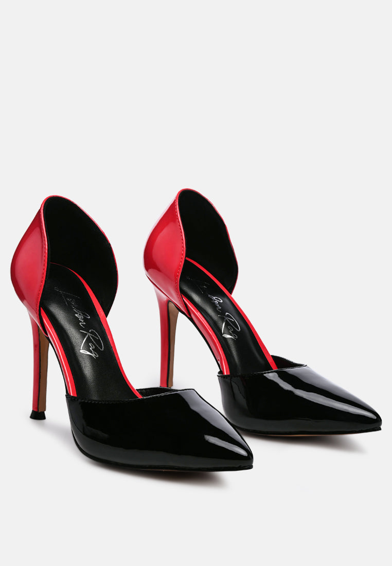 Candy Cane Patent Faux Leather High Heel Pumps - Tigbul's Variety Fashion Shop