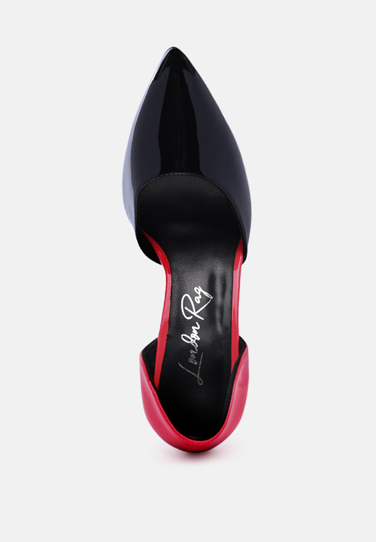 Candy Cane Patent Faux Leather High Heel Pumps - Tigbul's Variety Fashion Shop