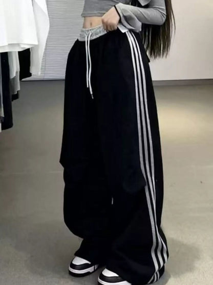 Casual Loose Fit Striped Pants - Tigbul's Variety Fashion Shop