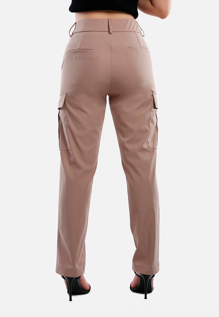Casual High Waist Straight Pants