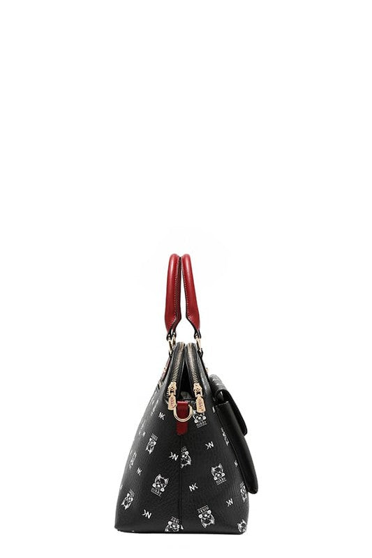 Nicole Lee USA Eco-Leather Cat Dome Bag - Tigbul's Variety Fashion Shop