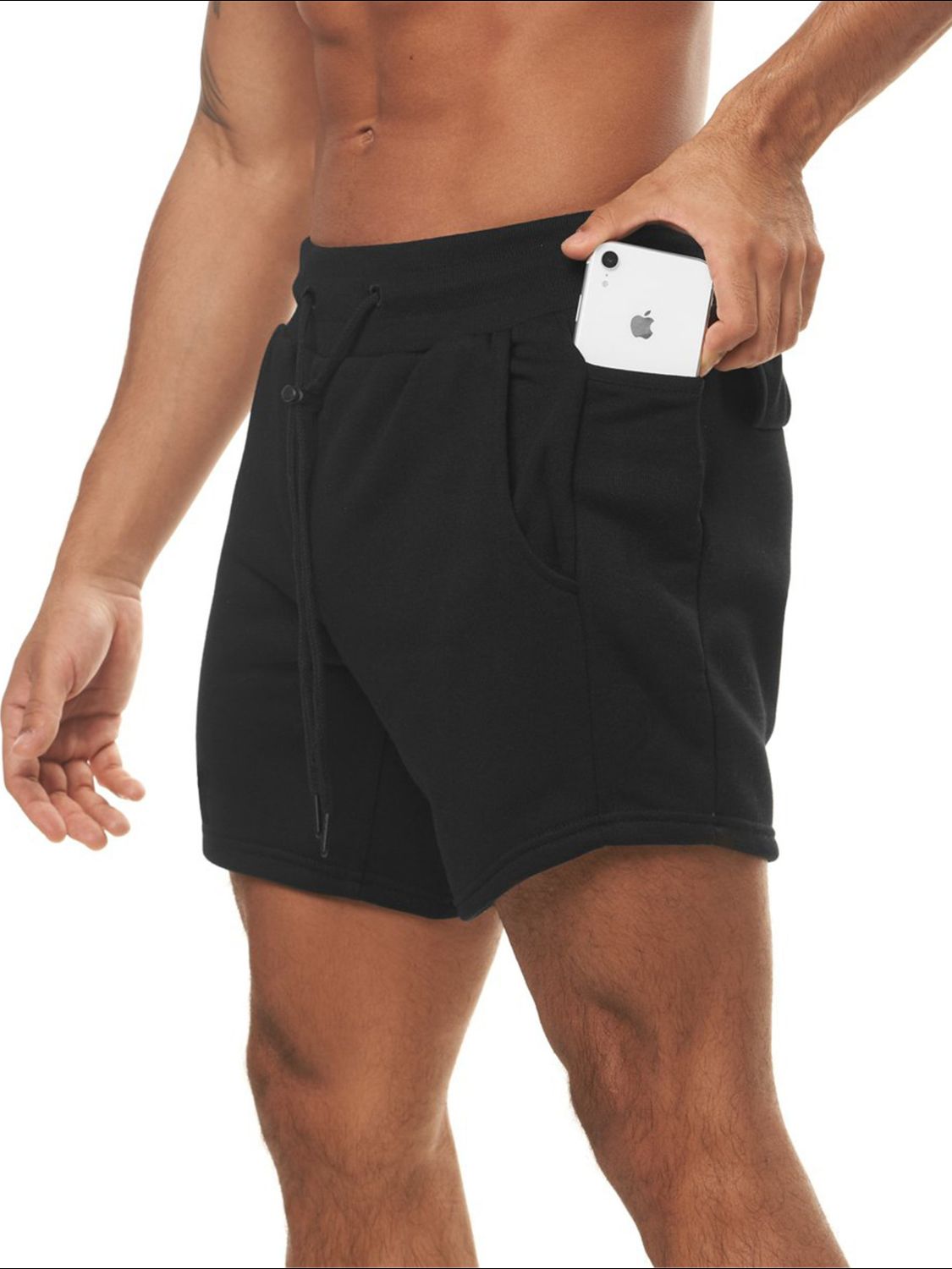 Men's Plus Size Drawstring High Waist Active Shorts - Tigbul's Variety Fashion Shop