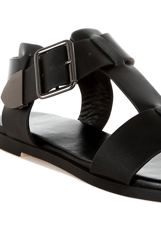 Shayla Gladiator Flat Sandals - Tigbul's Variety Fashion Shop