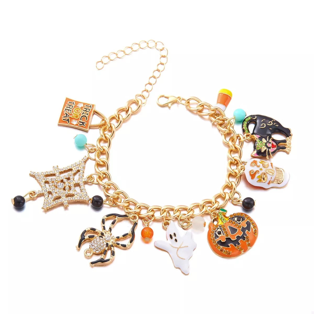 18K Gold-Plated Halloween Theme Bracelet - Tigbul's Variety Fashion Shop