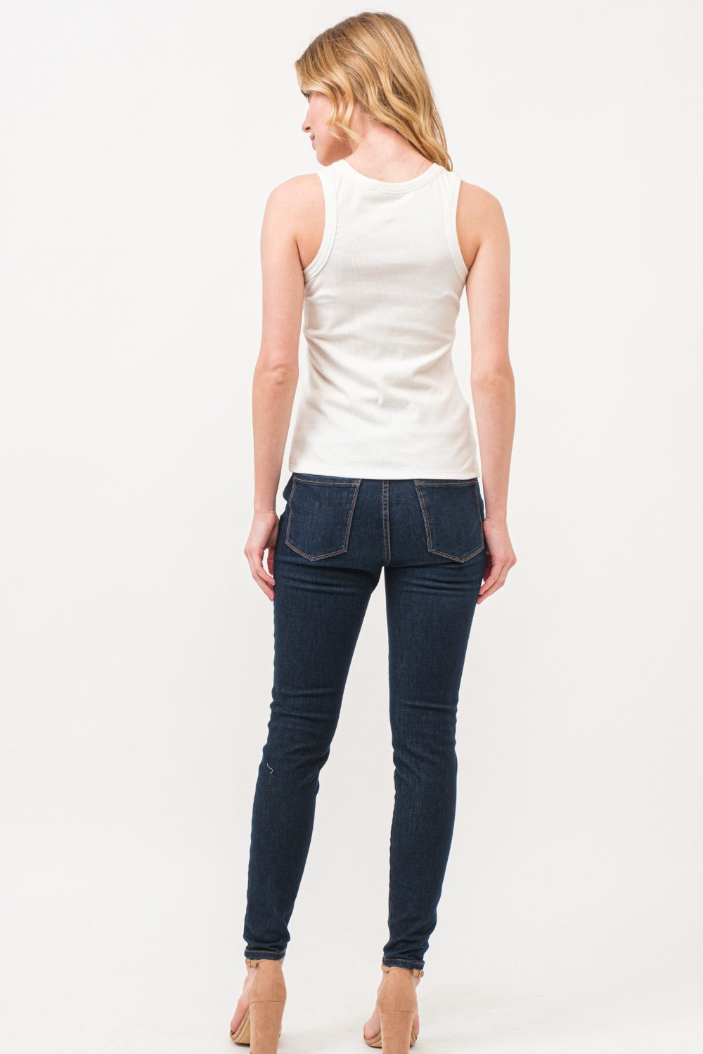 And The Why BOO Spider Web Embroidered Ribbed Tank - Tigbul's Variety Fashion Shop