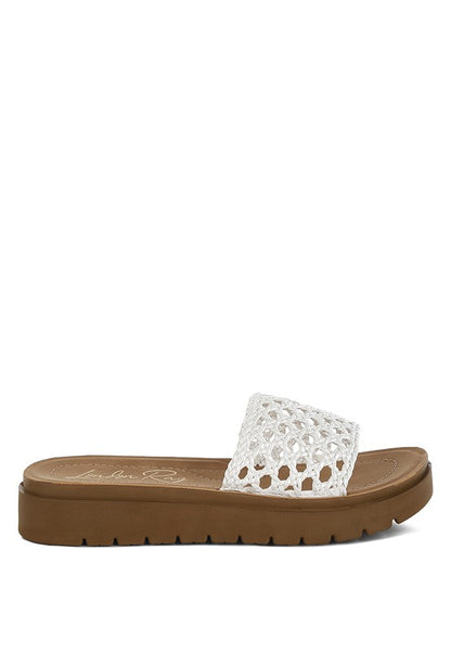 Sayura Woven Slip-On Flatforms - Tigbul's Variety Fashion Shop