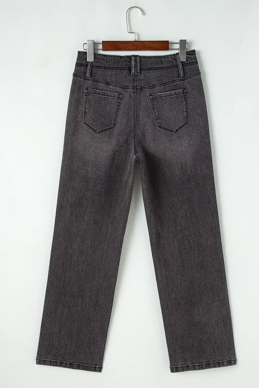 High-Waisted Wide-Leg Vintage Wash Jeans - Tigbul's Variety Fashion Shop