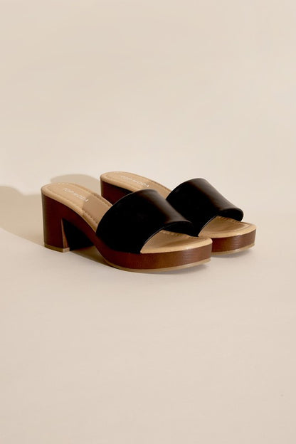 LAUREN-1 Slide Mule Heels - Tigbuls Variety Fashion