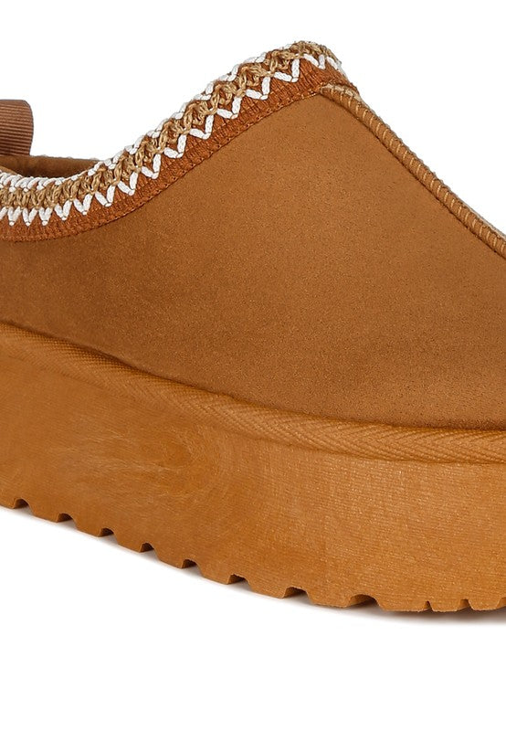 Jesters Embroidered Platform Classic Slip-On - Tigbul's Variety Fashion Shop
