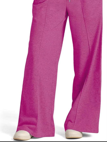 Wide Leg Drawstring Pants - Tigbul's Variety Fashion Shop