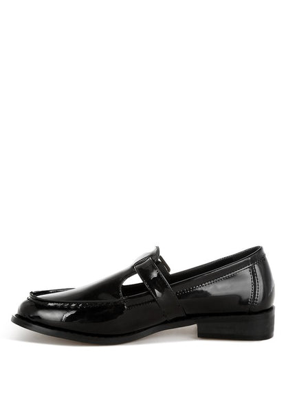 Swenson Patent Pleather Mary Jane Loafers - Tigbul's Variety Fashion Shop