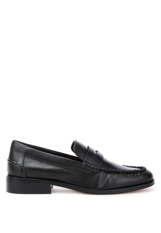 Plavia Genuine Leather Loafers - Tigbul's Variety Fashion Shop