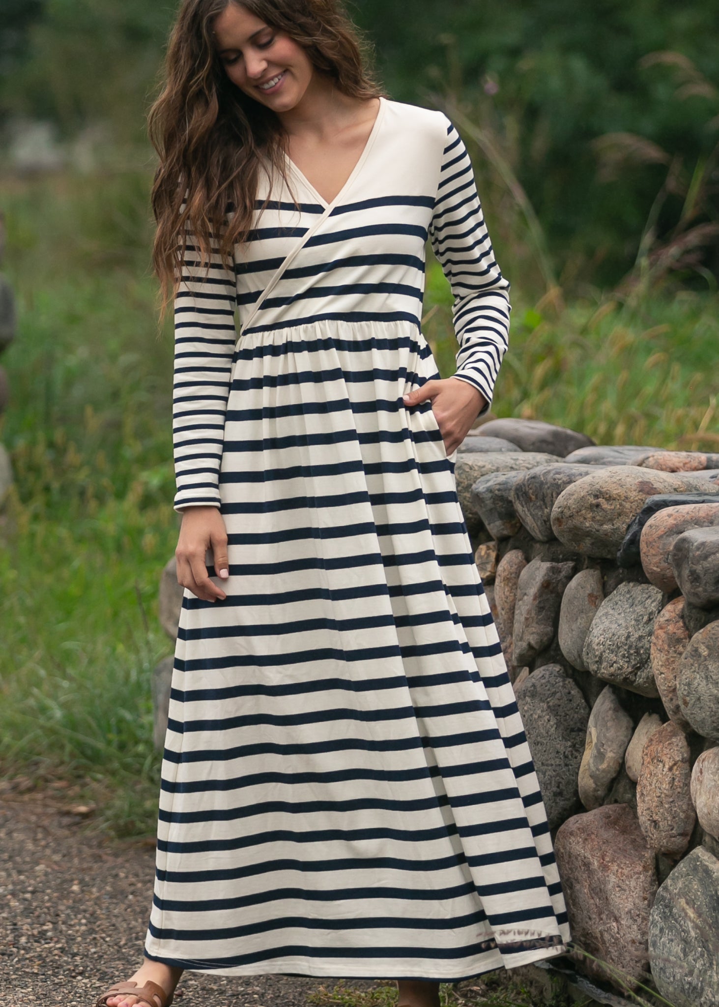 Celeste Striped Knit Maxi Dress - FINAL SALE