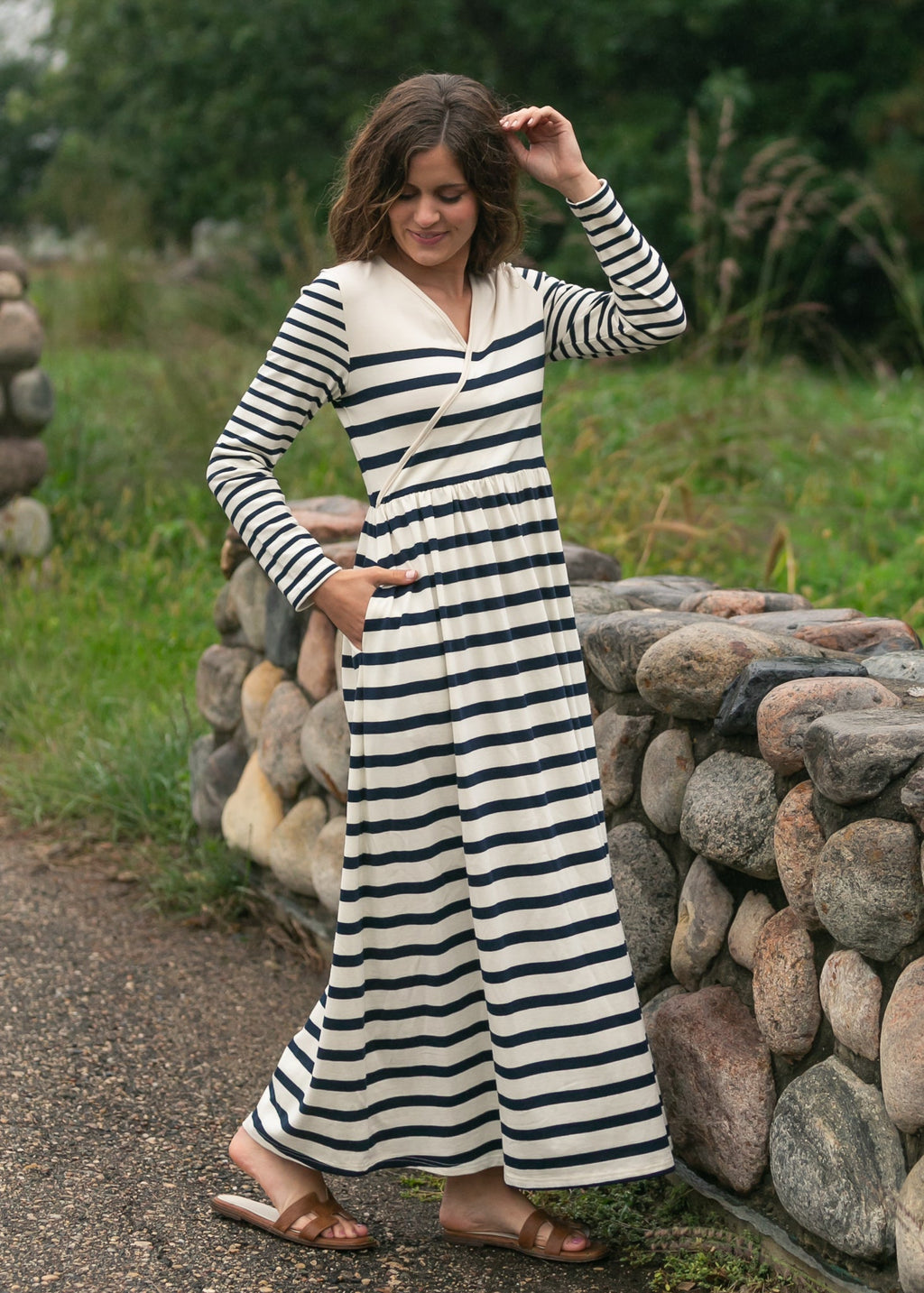 Celeste Striped Knit Maxi Dress - FINAL SALE