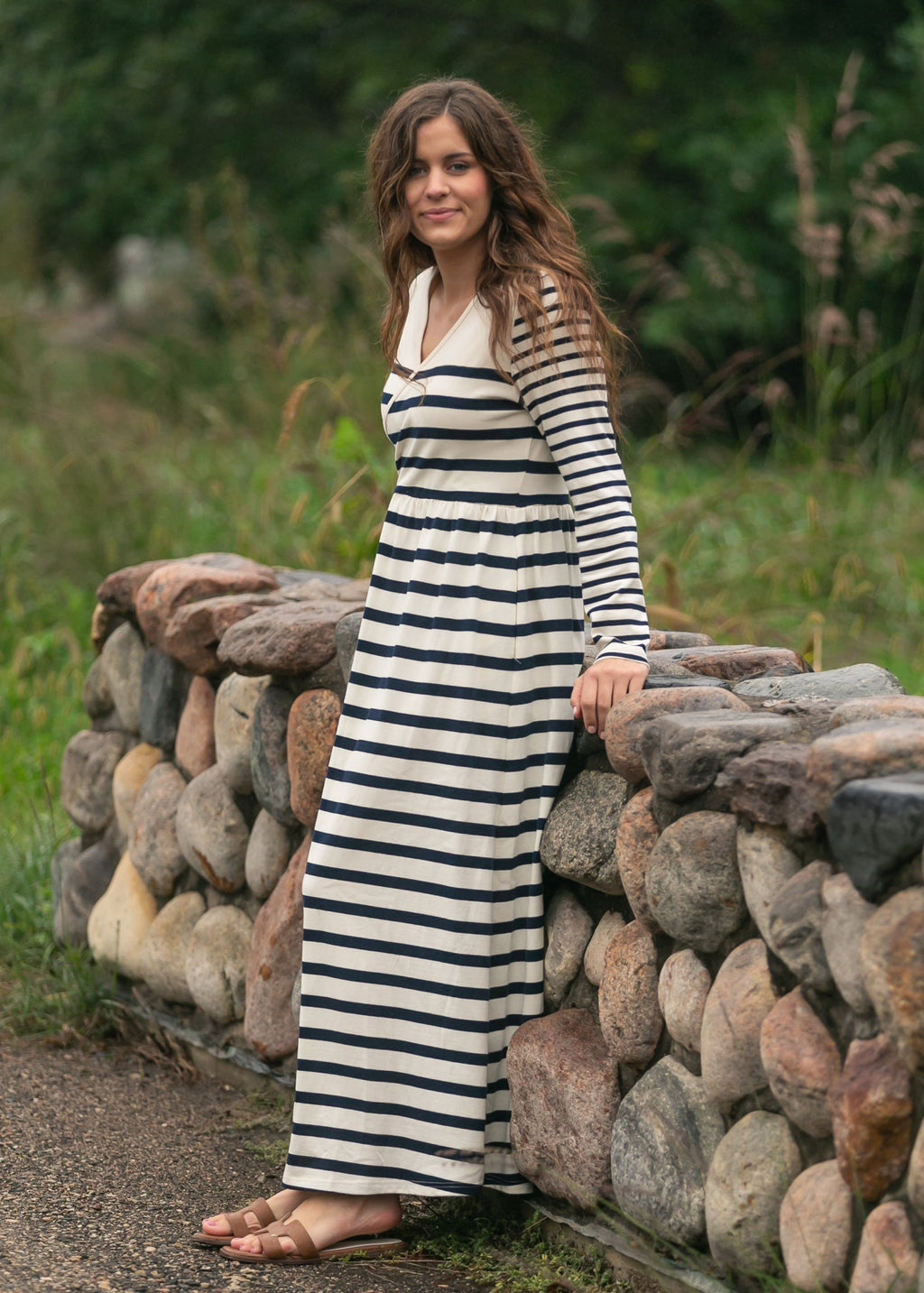 Celeste Striped Knit Maxi Dress - FINAL SALE