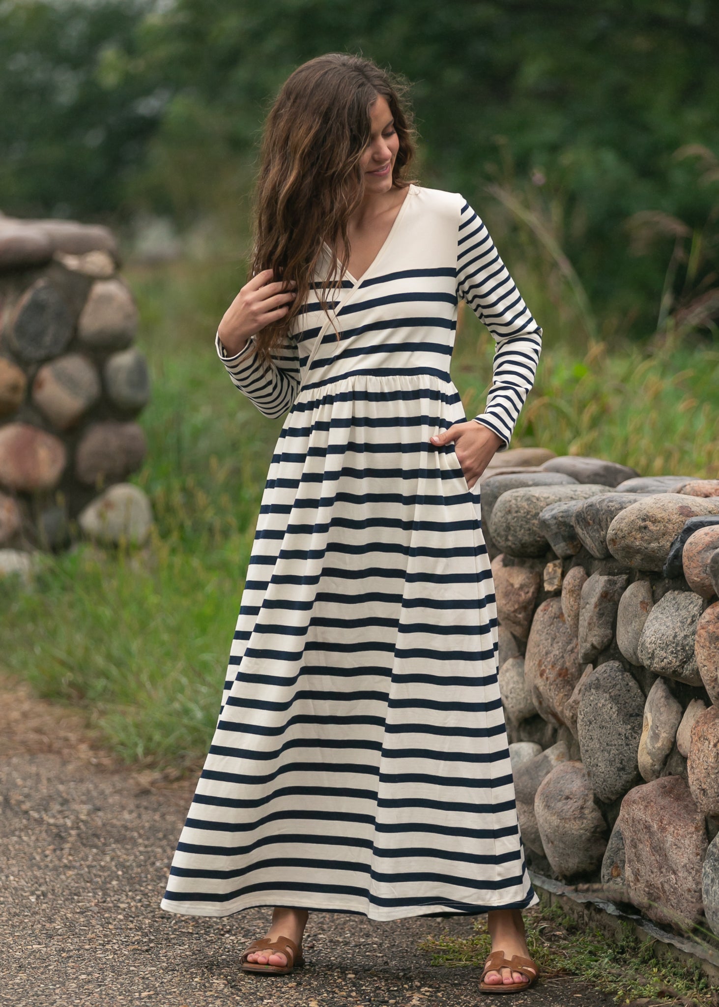 Celeste Striped Knit Maxi Dress - FINAL SALE