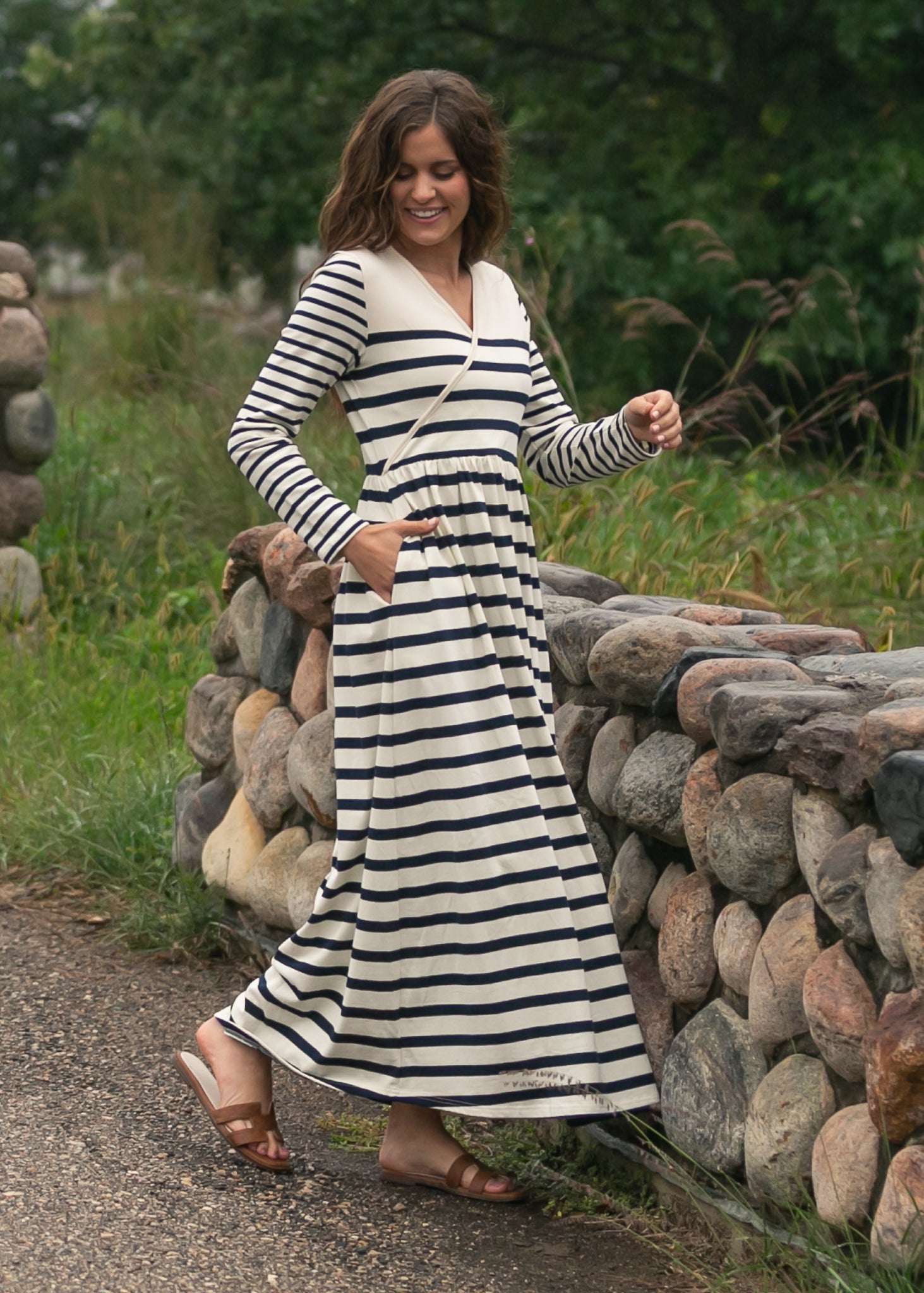 Celeste Striped Knit Maxi Dress - FINAL SALE