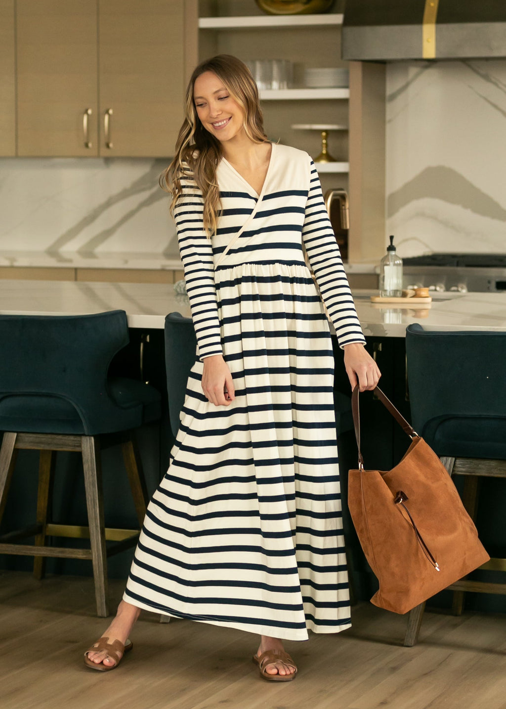 Celeste Striped Knit Maxi Dress - FINAL SALE