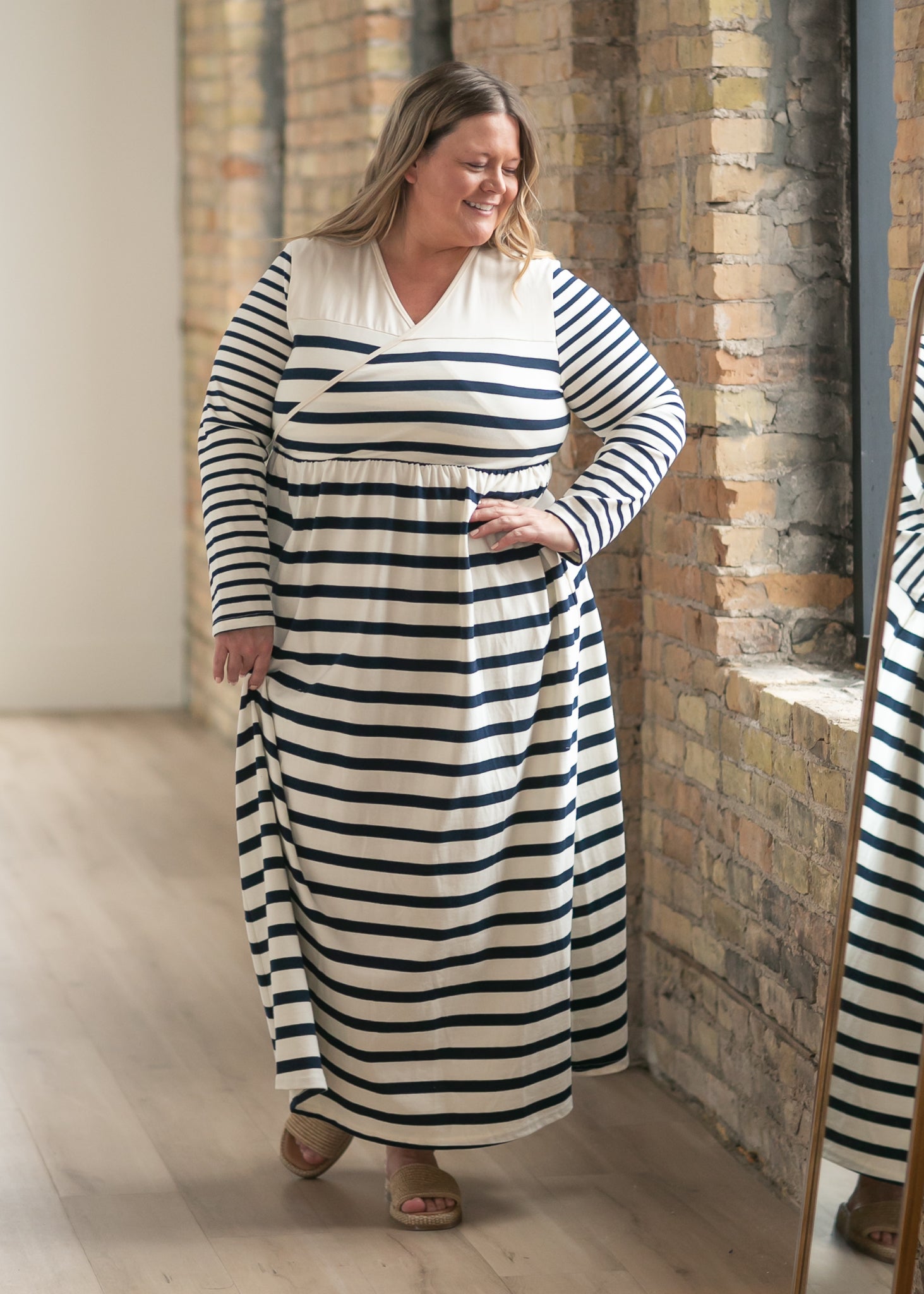 Celeste Striped Knit Maxi Dress - FINAL SALE