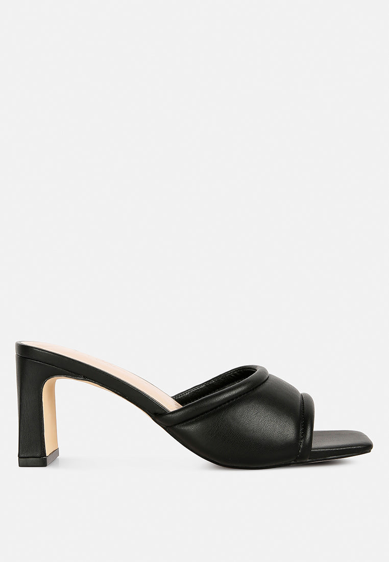 Celine Quilted Italian Block Heel Sandals - Tigbul's Variety Fashion Shop