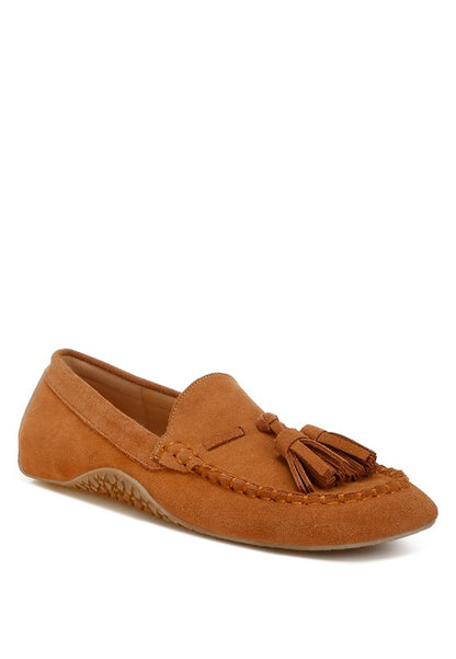 Kipstar Real Suede Leather Tassel Loafers - Tigbul's Variety Fashion Shop