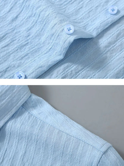 Men's Plus Size Button Up Short Sleeve Shirt - Tigbul's Variety Fashion Shop