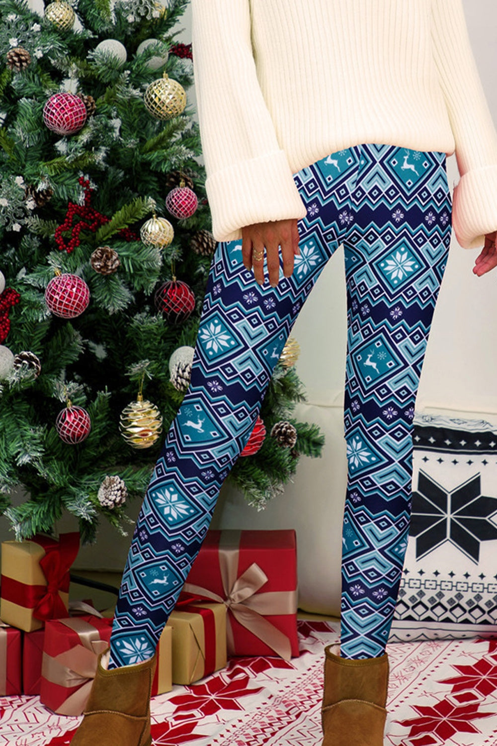 Full Size Geometric Leggings - Tigbul's Variety Fashion Shop