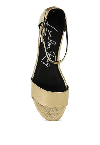 Utah Faux Leather Snake Wedge Espadrilles - Tigbul's Variety Fashion Shop
