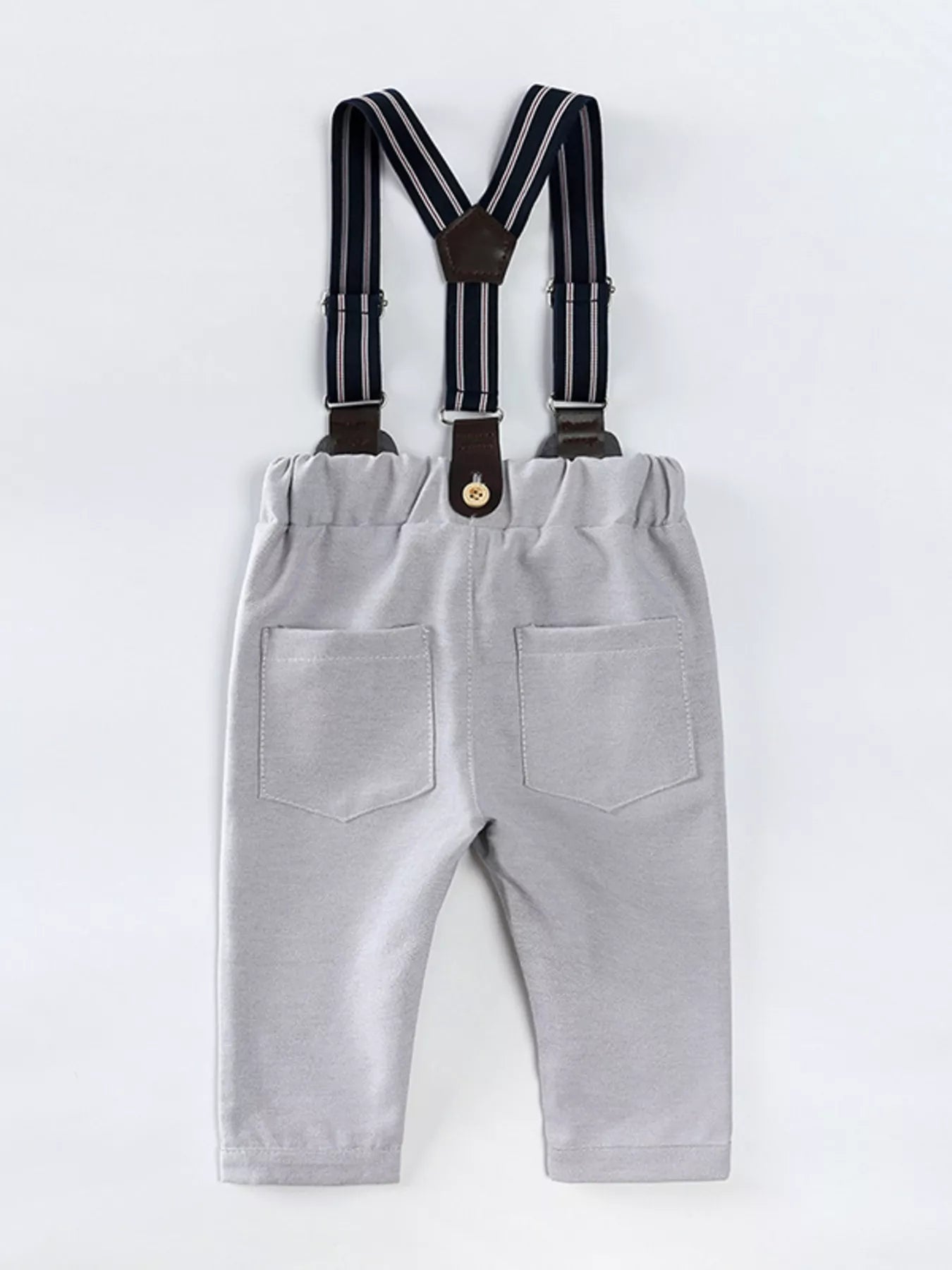 Children's Button Up Shirt and Overall Set - Tigbul's Variety Fashion Shop