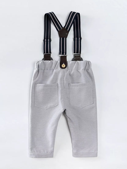 Children's Button Up Shirt and Overall Set - Tigbul's Variety Fashion Shop