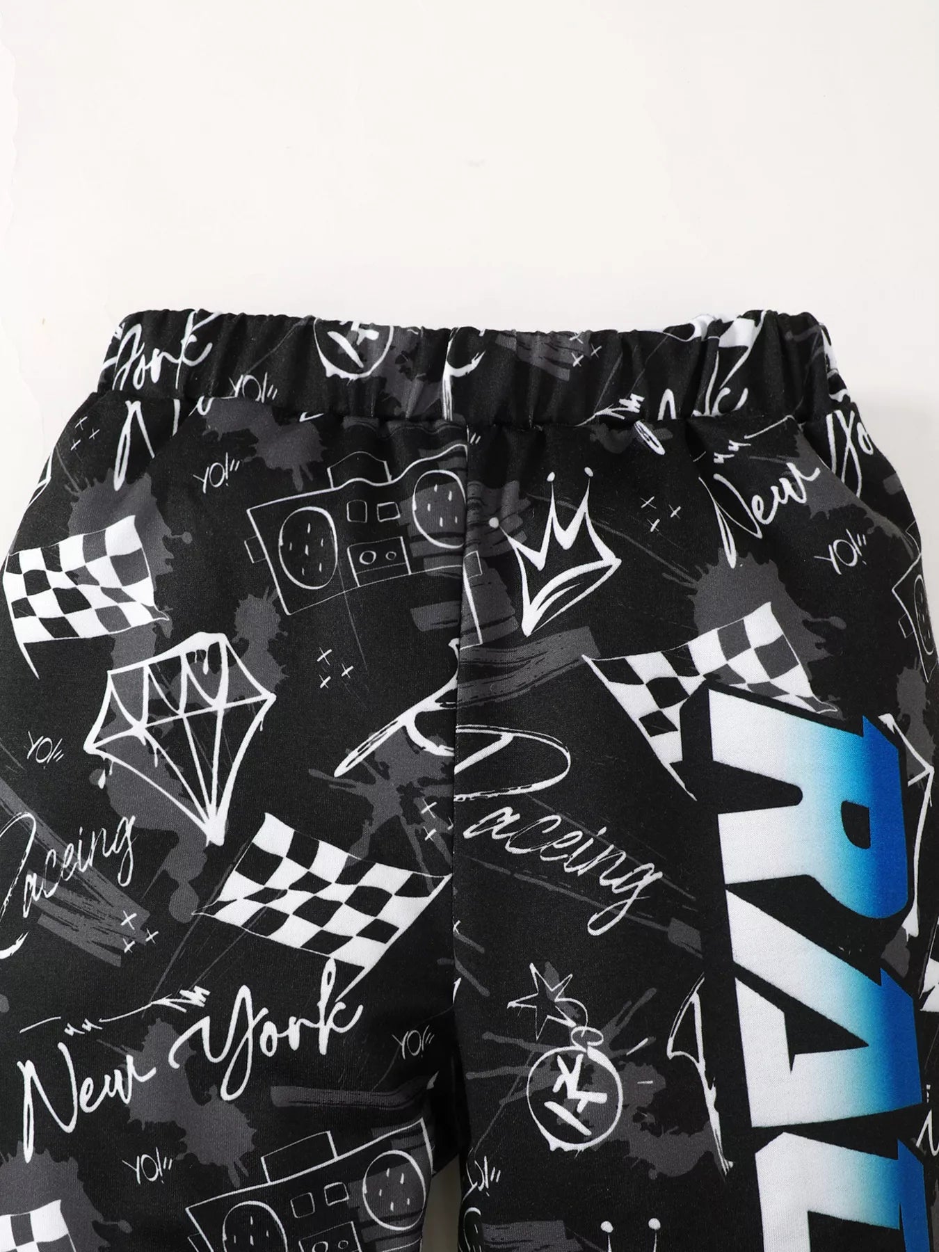 Children's Racing Car Print Long Sleeve Sweatshirt and Pants Set - Tigbul's Variety Fashion Shop