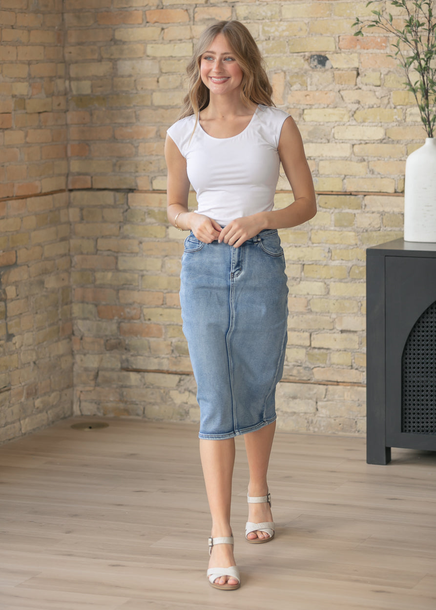 Classic White Cap Sleeve Tank