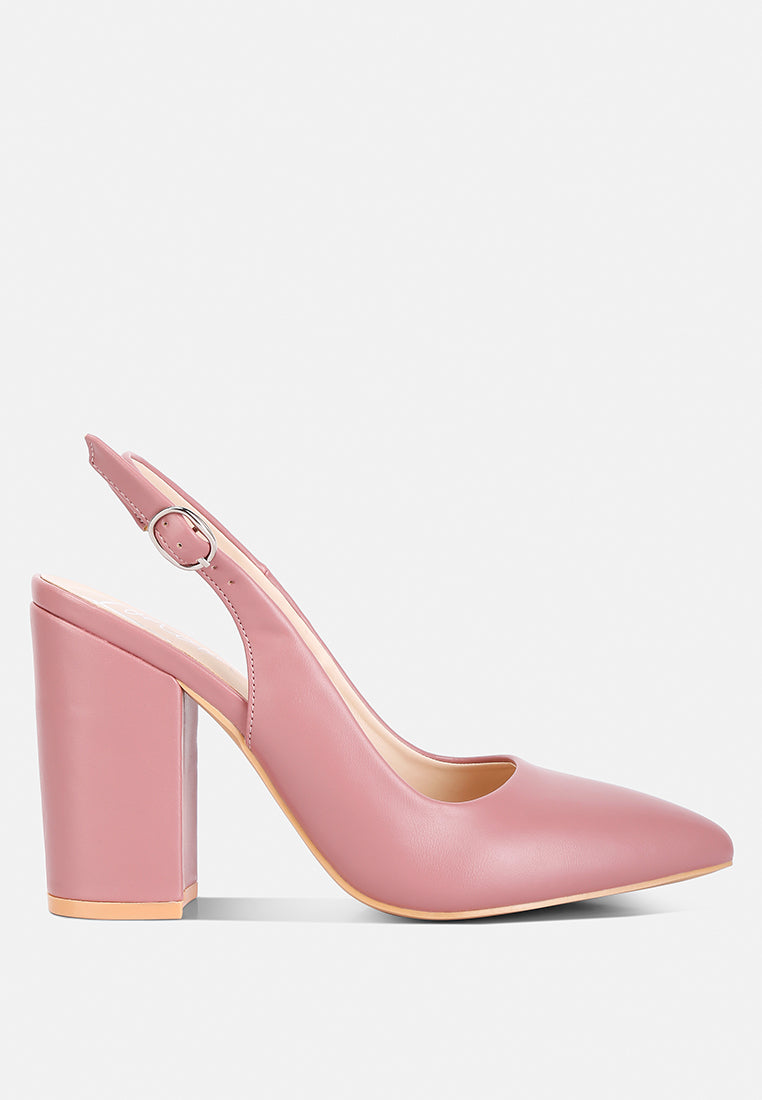 Creidne Block Heel Pointed Toe Sandals - Tigbul's Variety Fashion Shop