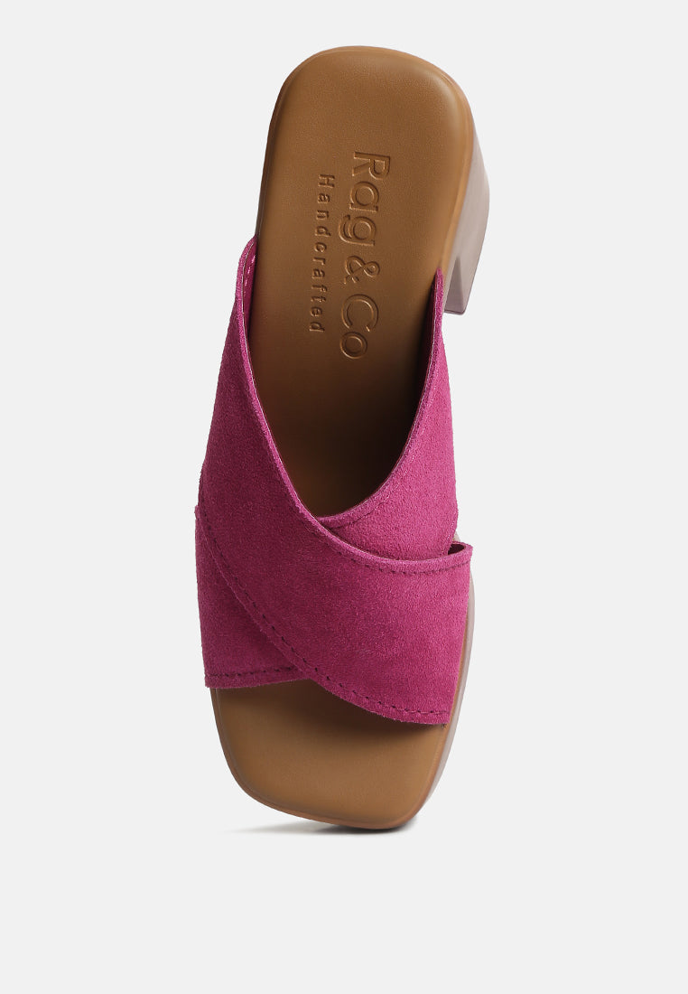 Matrix Criss Cross Strap Block Heel Sandals - Tigbul's Variety Fashion Shop
