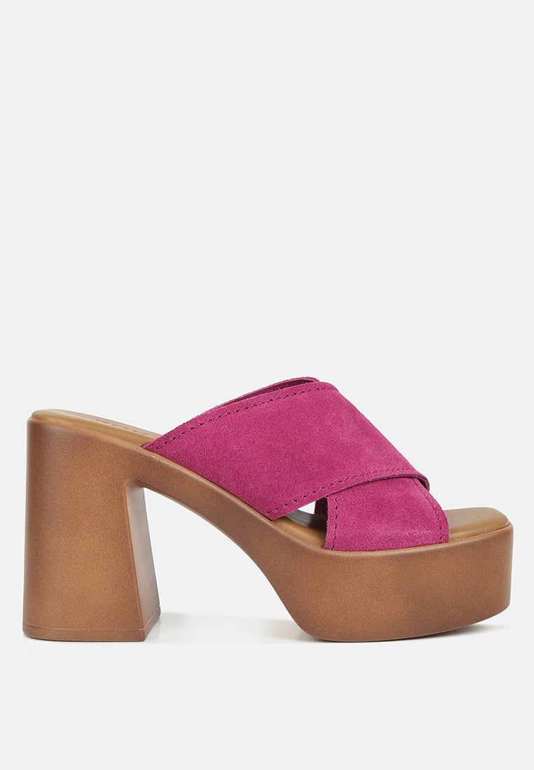 Matrix Criss Cross Strap Block Heel Sandals - Tigbul's Variety Fashion Shop