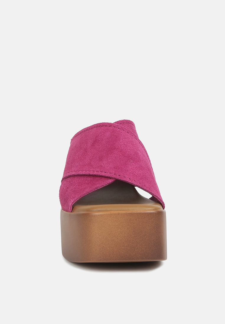 Matrix Criss Cross Strap Block Heel Sandals - Tigbul's Variety Fashion Shop