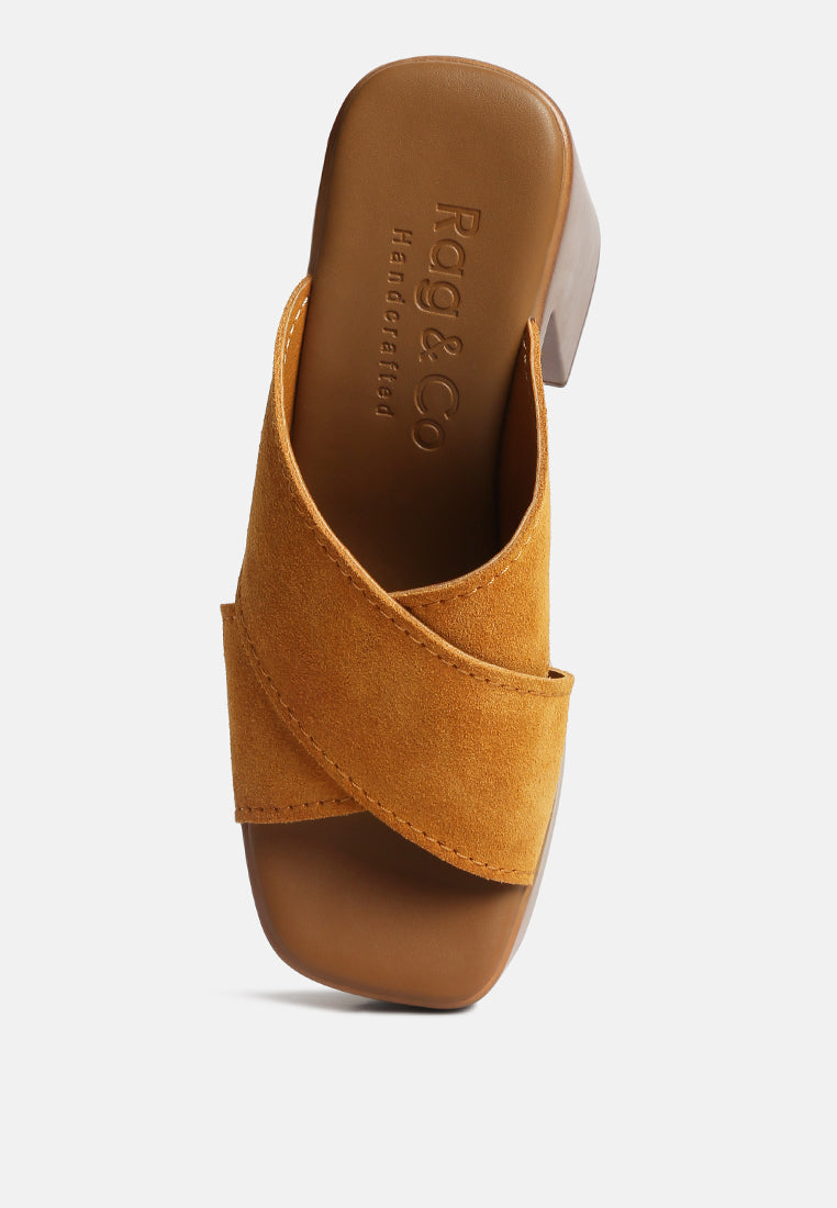 Matrix Criss Cross Strap Block Heel Sandals - Tigbul's Variety Fashion Shop