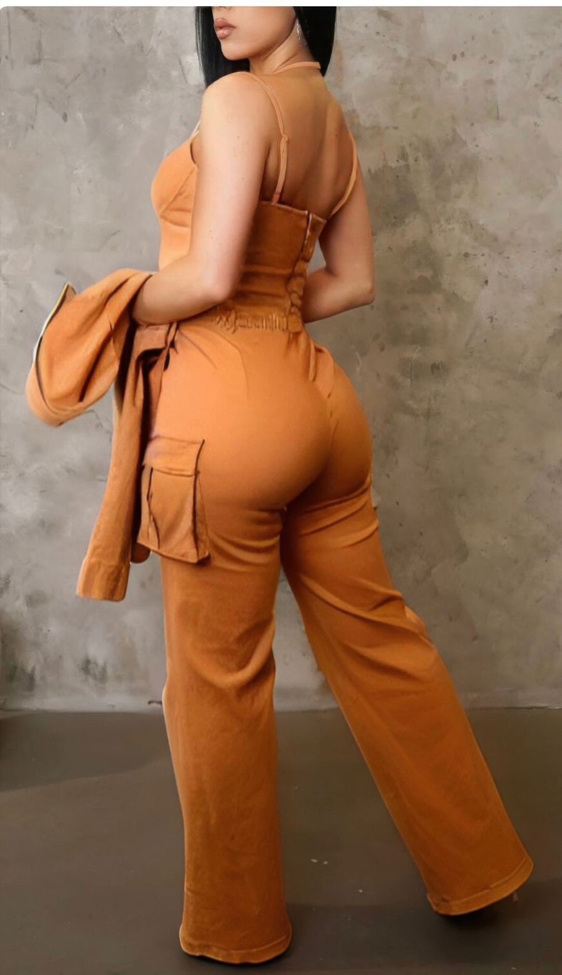 Crop Jacket 3pcs Set - Tigbul's Variety Fashion Shop