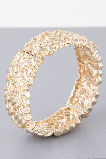 Cross Hatch Cuff Bracelet - Tigbul's Variety Fashion Shop