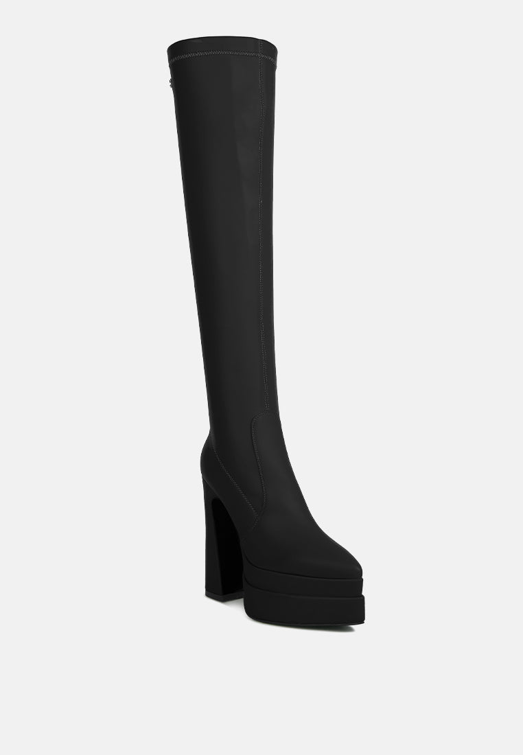 Cyber Punk High Platform Long Boots