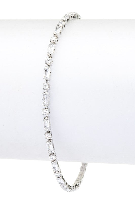 CZ Station Tennis Bracelet - Tigbul's Variety Fashion Shop