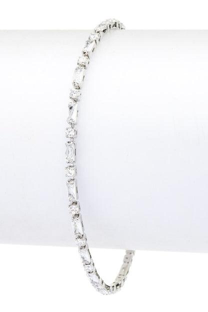 CZ Station Tennis Bracelet - Tigbul's Variety Fashion Shop