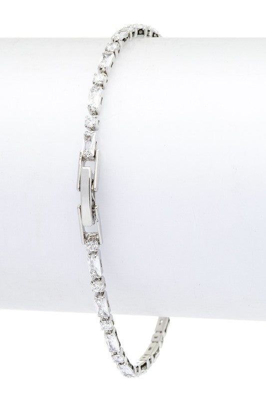 CZ Station Tennis Bracelet - Tigbul's Variety Fashion Shop
