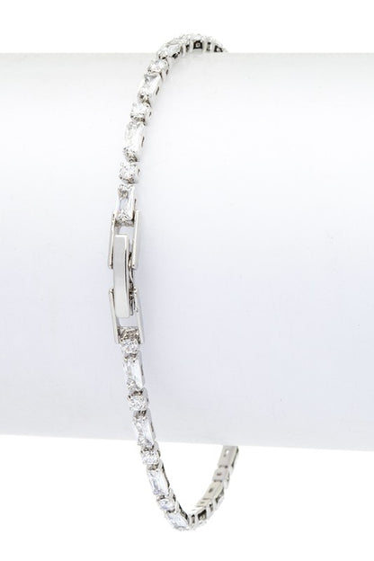 CZ Station Tennis Bracelet - Tigbul's Variety Fashion Shop