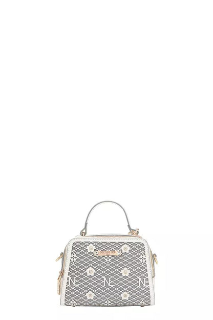 Nicole Lee USA Vegan Geometric Pattern Structured Handbag - Tigbul's Variety Fashion Shop