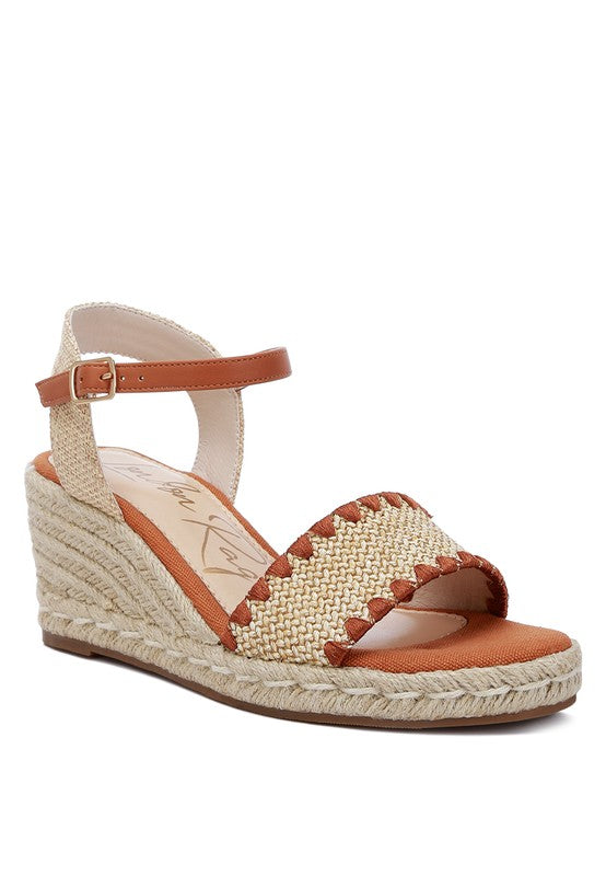 London Rag Lucas Raffia Wedge Heel Espadrilles - Tigbuls Variety Fashion