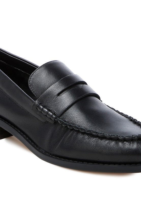 Plavia Genuine Leather Loafers - Tigbul's Variety Fashion Shop