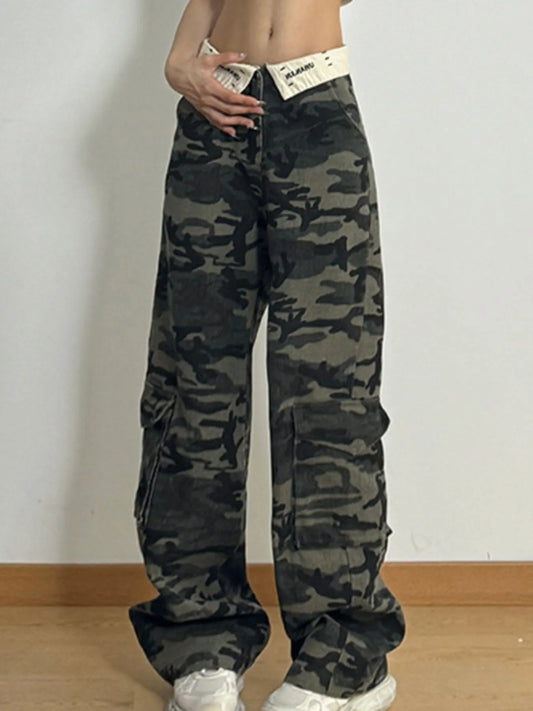 Camouflage Relaxed Fit Jeans - Tigbul's Variety Fashion Shop