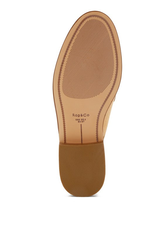 Nemykin Woven Strap Slingback Loafers - Tigbul's Variety Fashion Shop